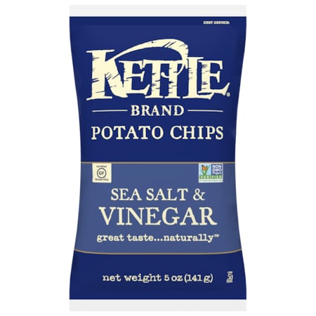 Kettle Foods Kettle Potato Chip Sea Salt & Vinegar 5 oz., PK8 109620